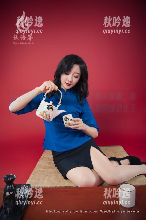 Ligui丽柜 - 凉儿私拍：红色小情调，真想把这张图片当壁纸，天天提醒我别走正经路线，哈哈！